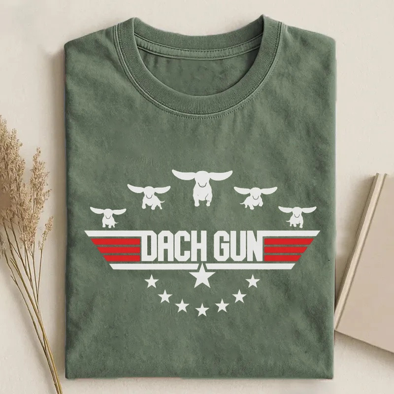 Dog Dachshund Top Dog Dach Gun T-shirt Best Fans Gear Gift For Movie Lovers – Blissandwear