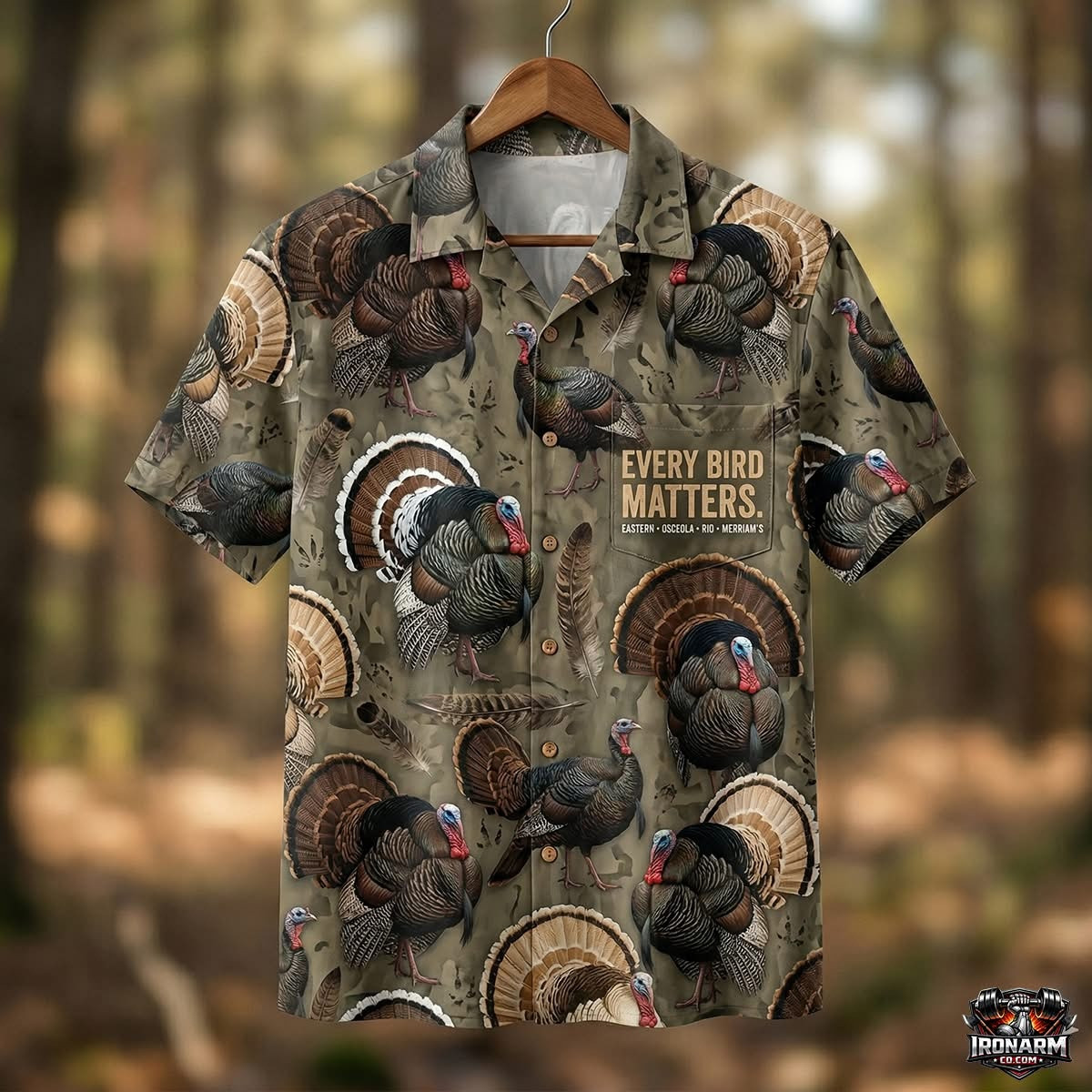 Turkey Hunting Hawaiian Shirt Every Bird Matters Aloha Shirt Gift For Husbands – Blissandwear