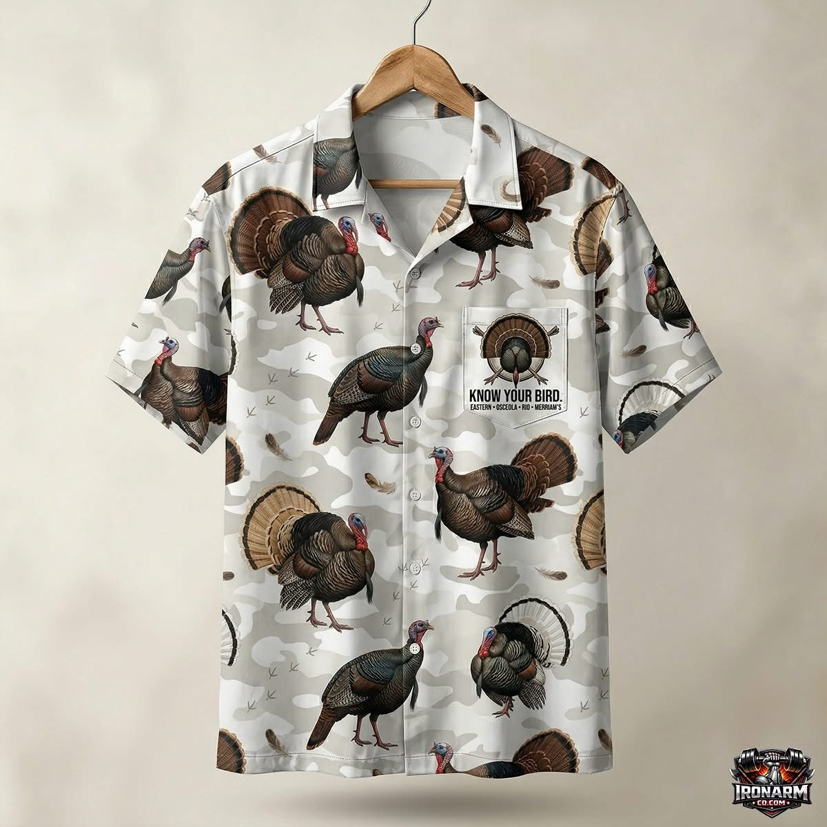 Turkey Hunting Hawaiian Shirt Know Your Bird Aloha Shirt Gift For Dad – Blissandwear